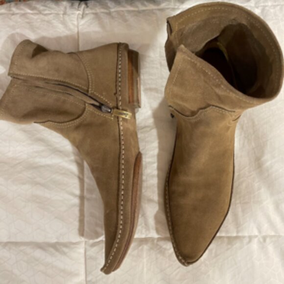 SONORA Men's Suede Zip Ankle Boots - Size 41 - Picture 3 of 9